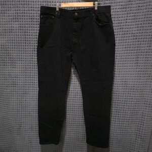 Black High Rise Jeans 42x30 Mens Stretch Waist Comfort Straight Work Grunge Y2K